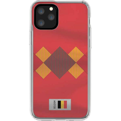 Belgium Soccer Flag iPhone 11 Pro Clear Case